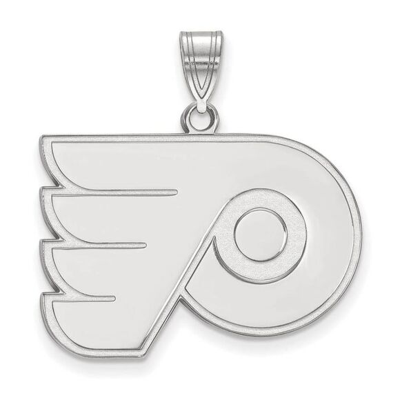 14k White Gold NHL Philadelphia Flyers Large Pendant